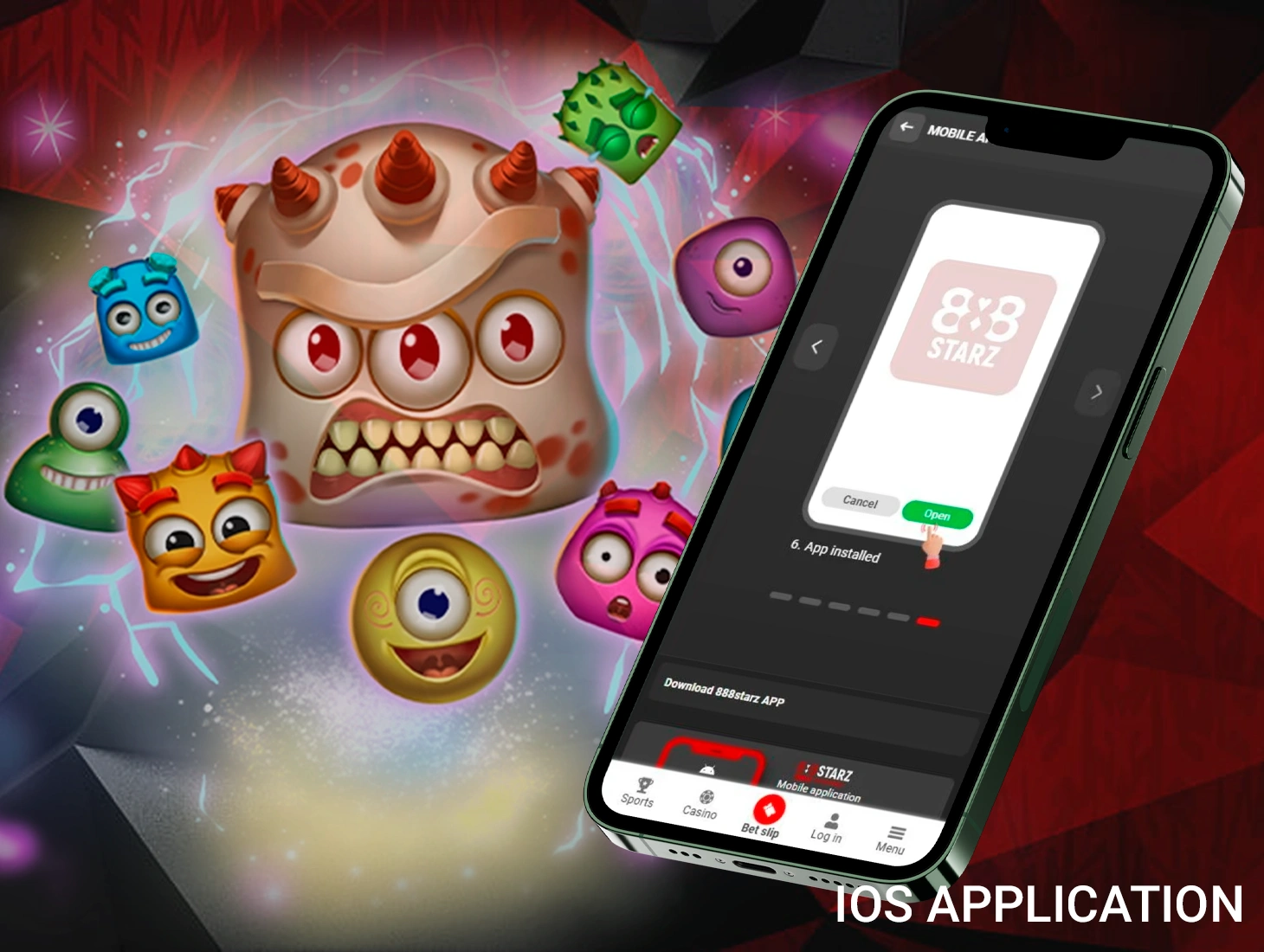 Install our solution for iOS devices and play 888Starz Casino on mobile